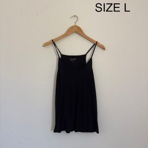 Black Spaghetti Strap Top - Size L